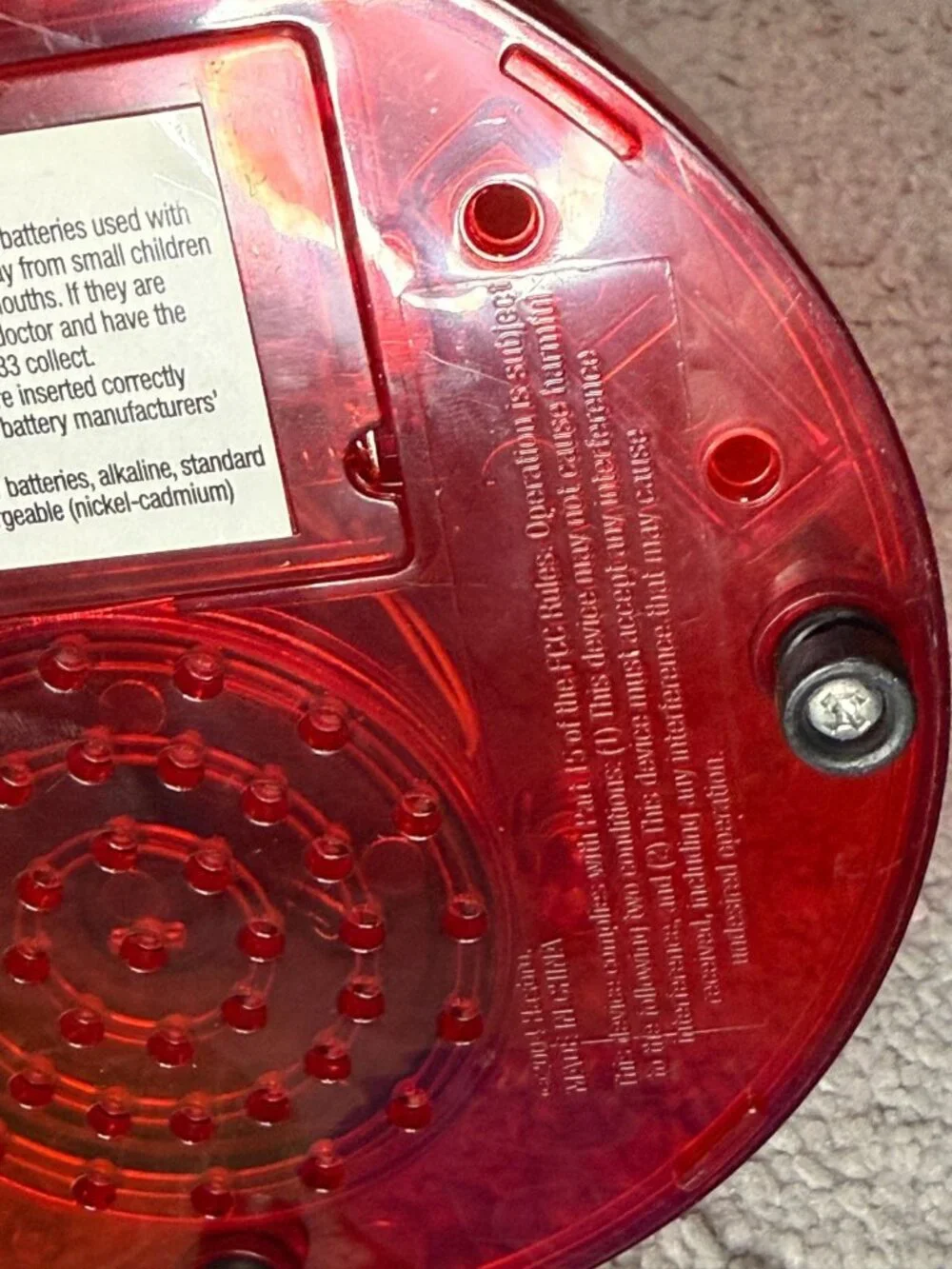 SORRY Card Revenge Electronic Talking Game 2004 Hasbro Missing Red Home Card